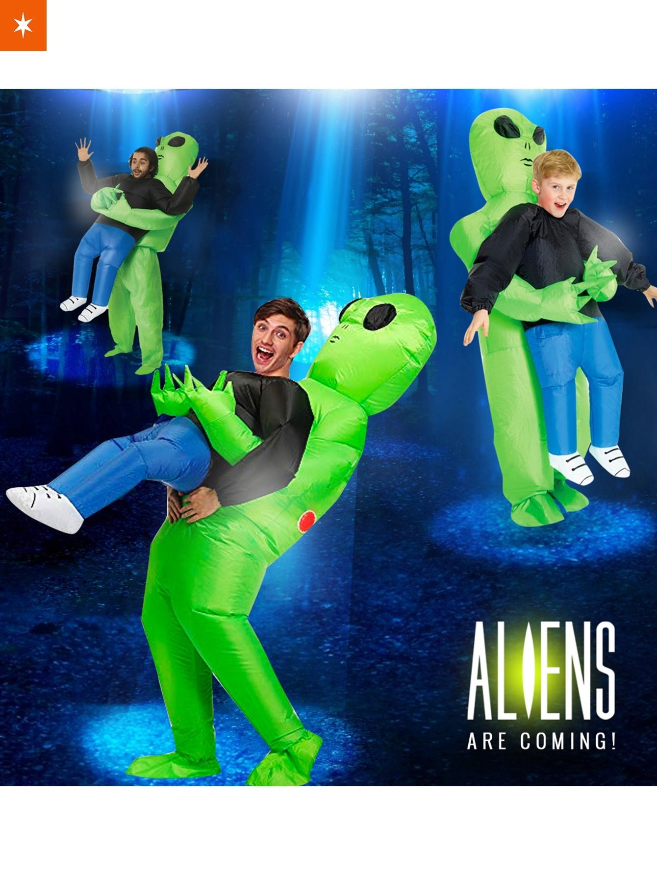 Fandomaniax - [Buy 1 Get 1 SALE] Abducted by the Alien Costume