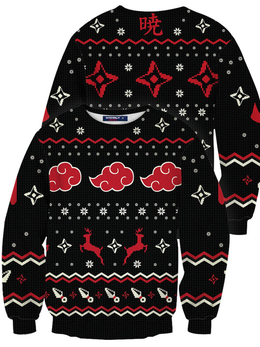 Fandomaniax - [Buy 1 Get 1 SALE] Akatsuki Christmas Unisex Wool Sweater