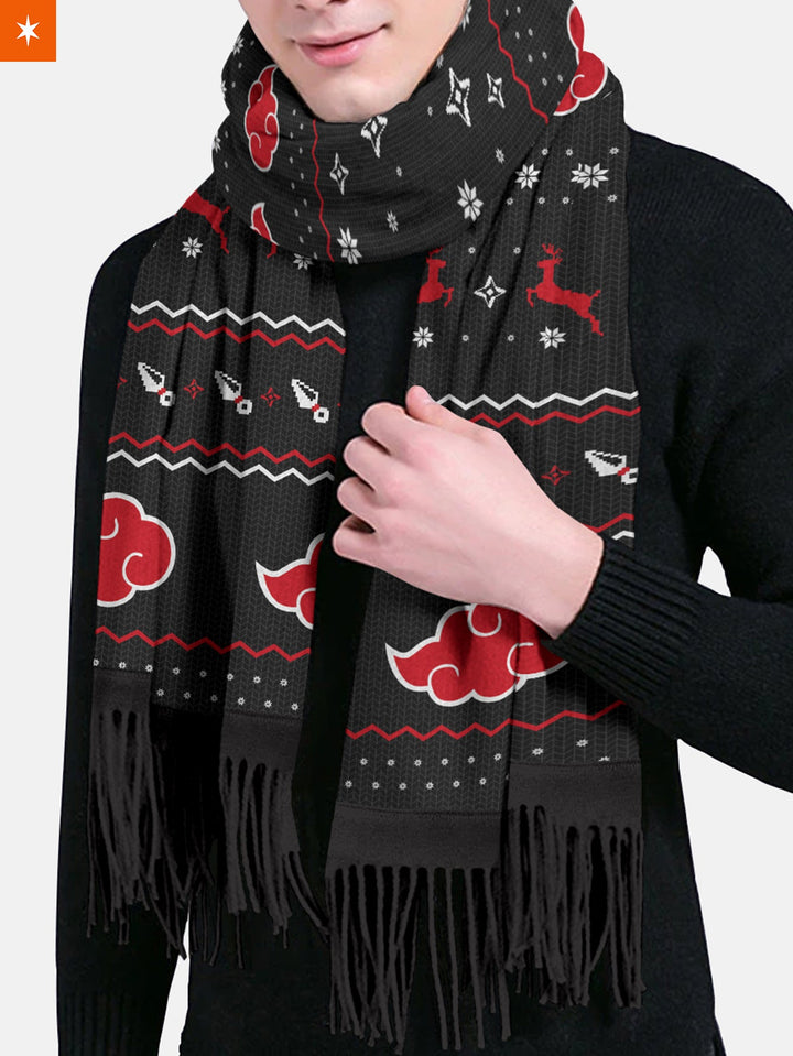 Fandomaniax - [Buy 1 Get 1 SALE] Akatsuki Christmas Wool Scarf