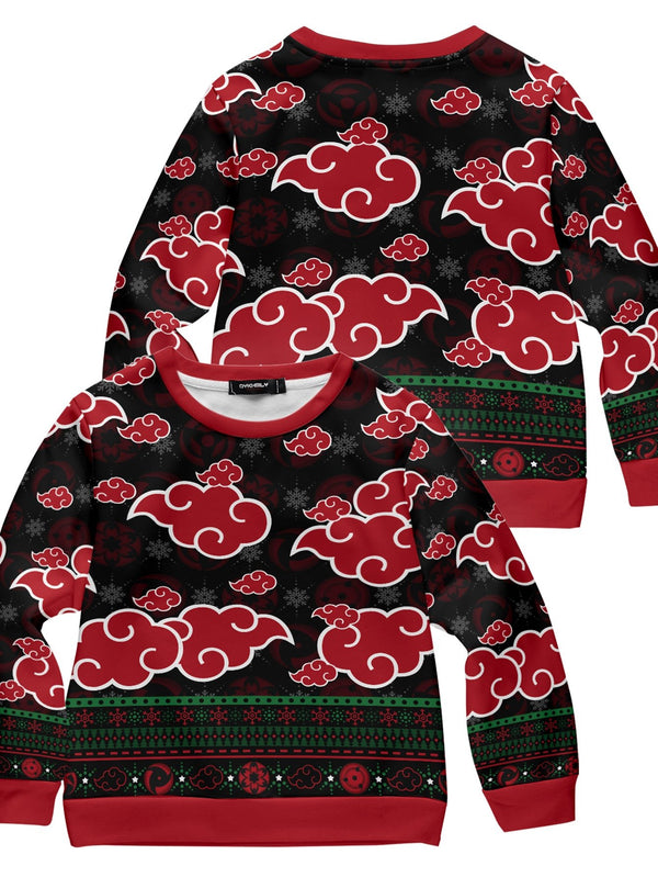 Fandomaniax - Akatsuki Sharingan Kids Unisex Wool Sweater