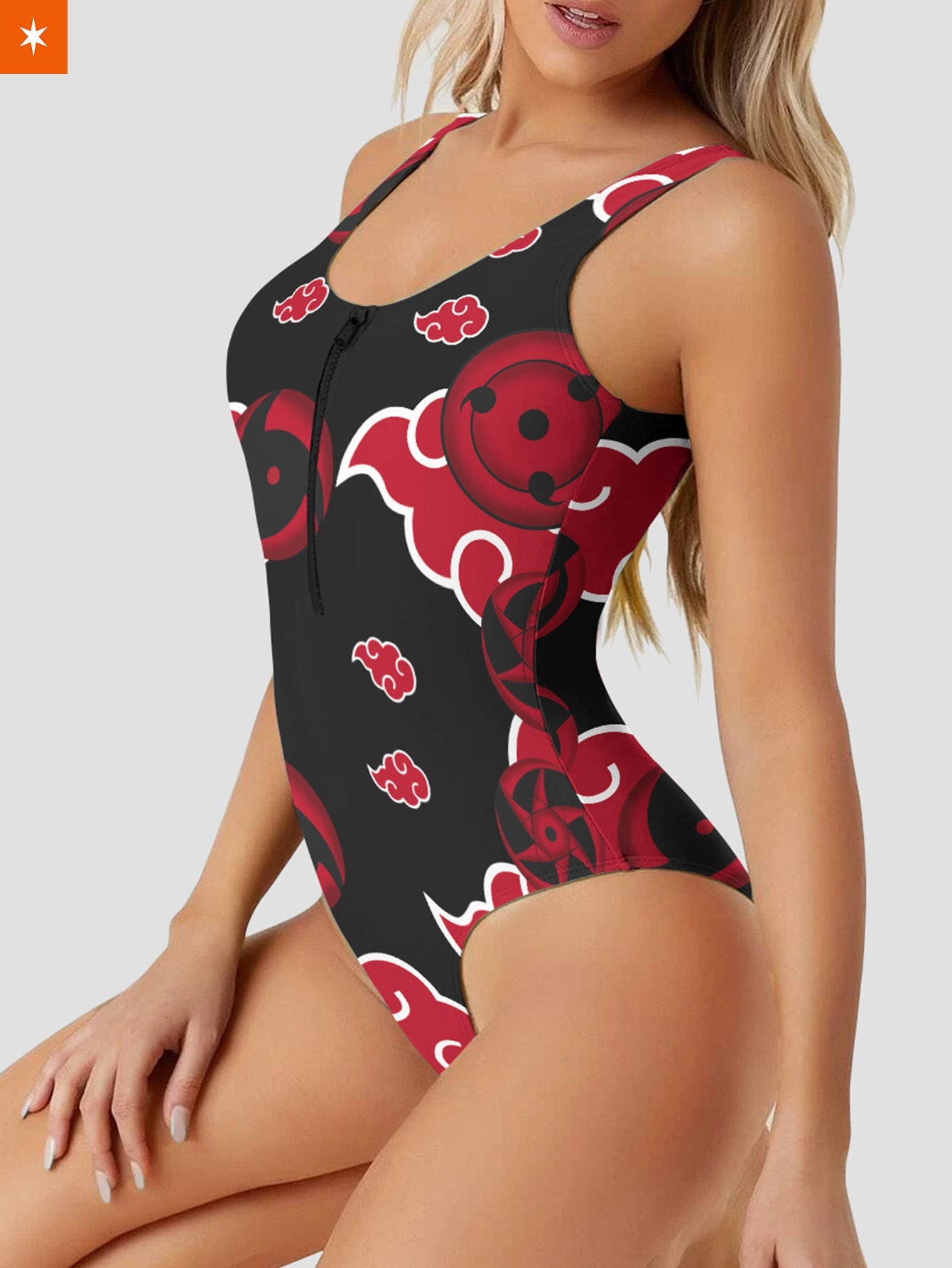 Fandomaniax Akatsuki Sharingan One Piece Swimsuit