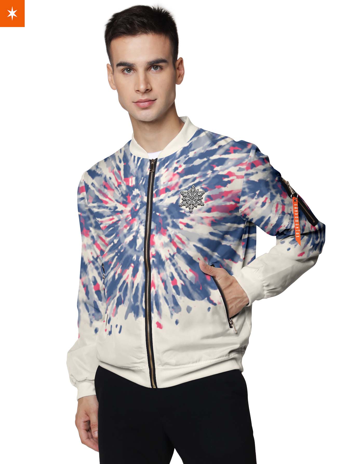 Fandomaniax Akaza Tie Dye Bomber Jacket