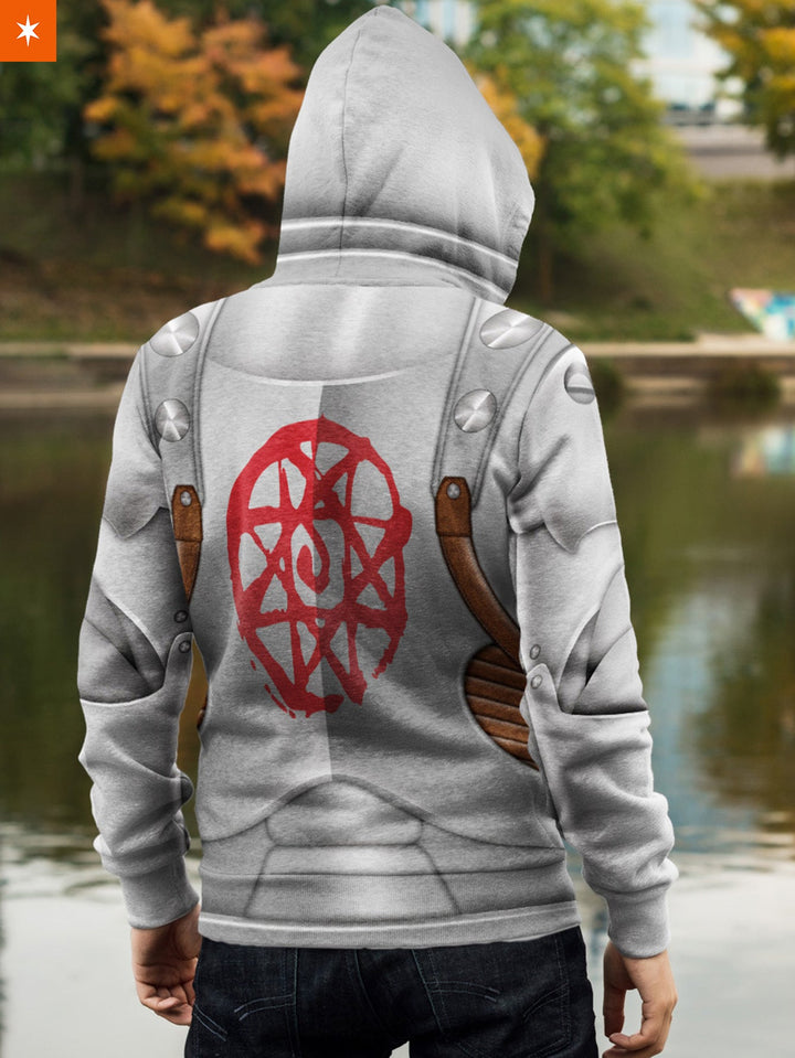 Fandomaniax - Al Elric Unisex Zipped Hoodie