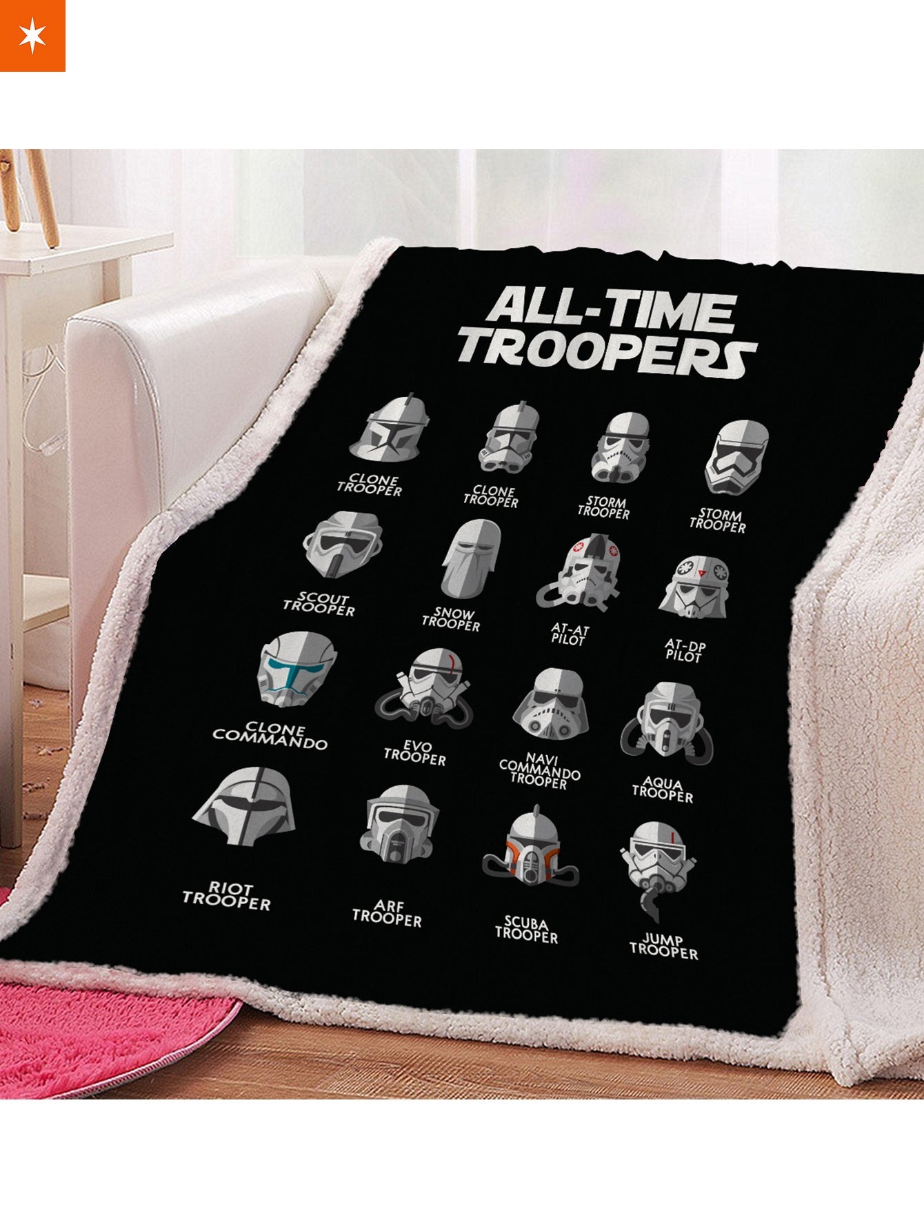 Fandomaniax - All Time Troopers Throw Blanket