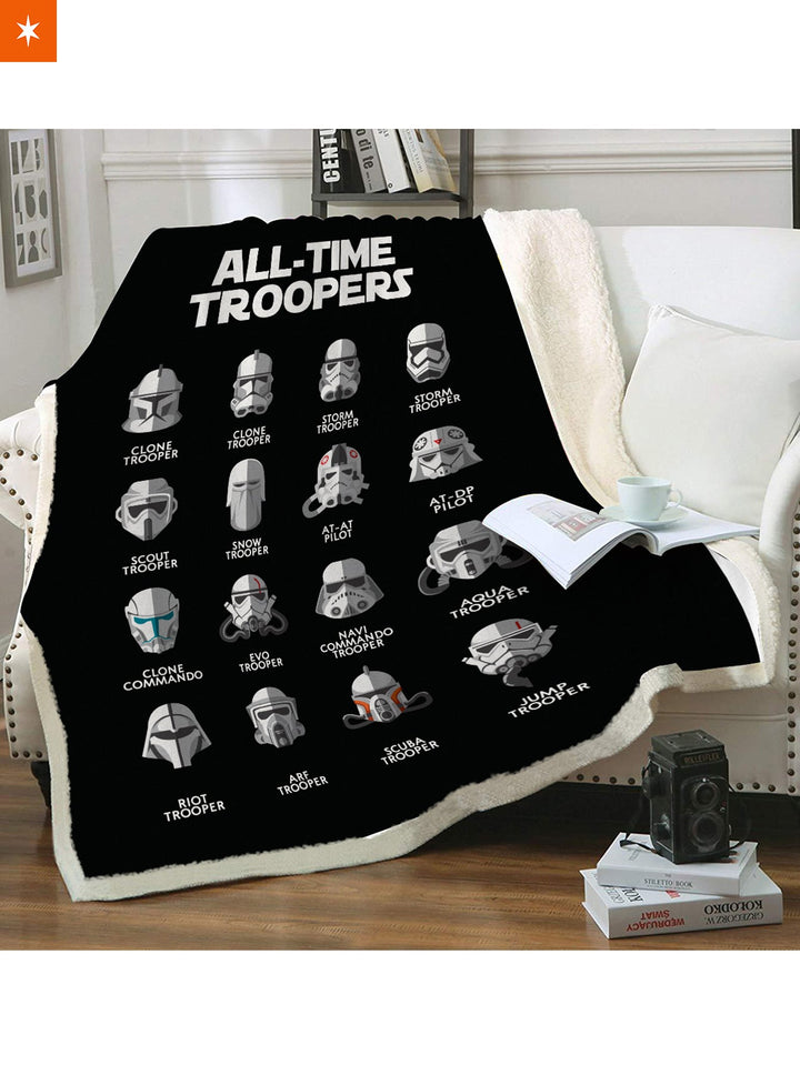 Fandomaniax - All Time Troopers Throw Blanket