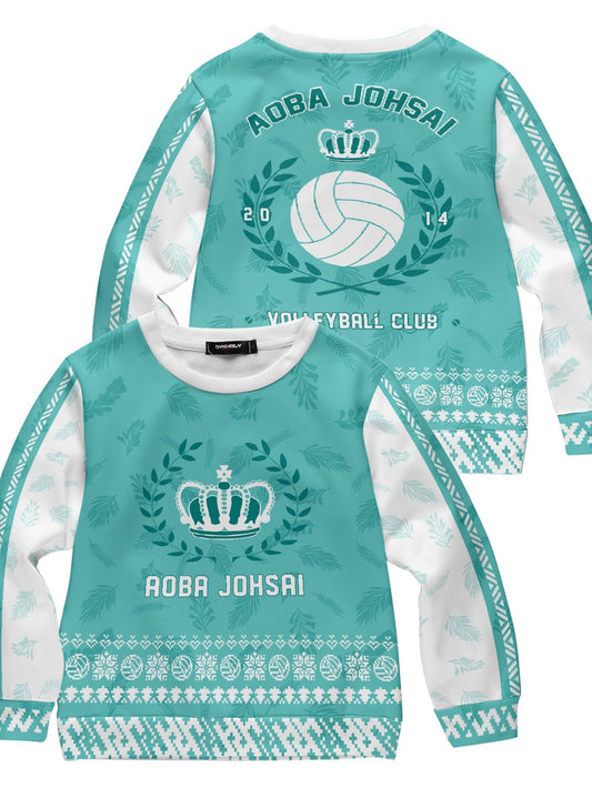 Fandomaniax - Aoba Johsai Jersey Christmas Kids Unisex Wool Sweater