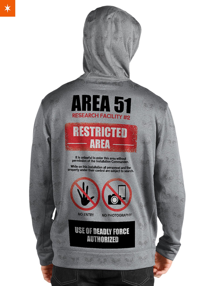 Fandomaniax - Area 51 Authorized Personnel Unisex Pullover Hoodie