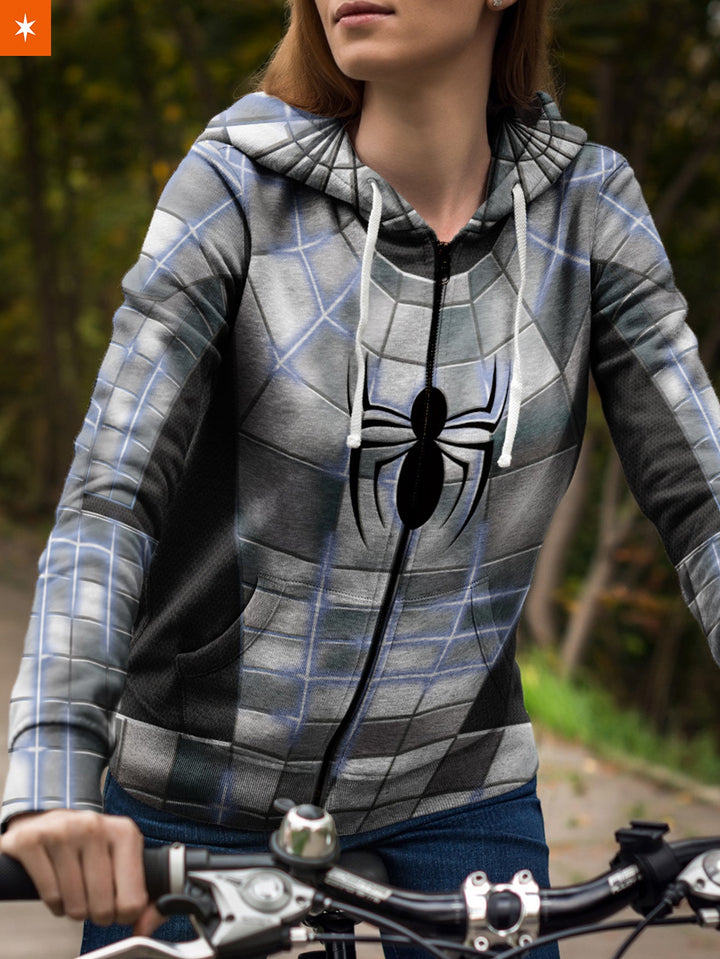 Fandomaniax - Armor Spidey Unisex Zipped Hoodie