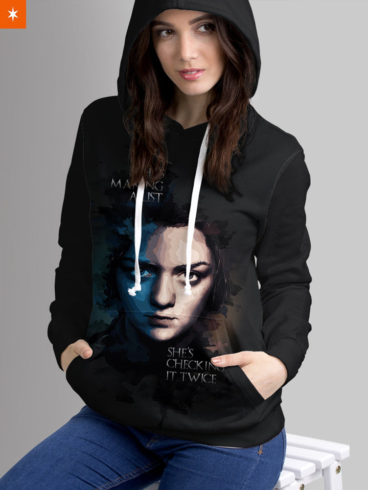 Fandomaniax - Arya's Kill List Unisex Pullover Hoodie