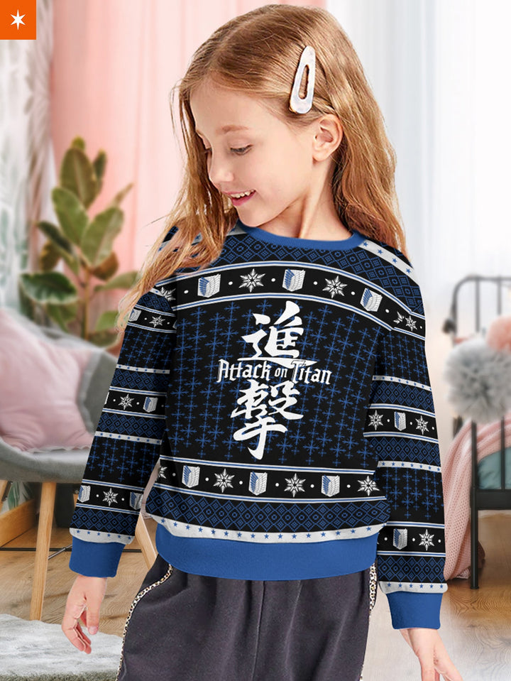 Fandomaniax - Attack on Titan Kids Unisex Wool Sweater