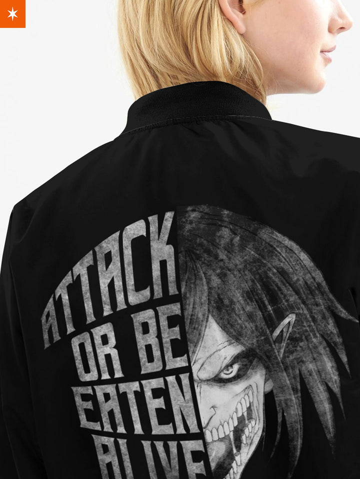 Fandomaniax - Attack Or Be Eaten Alive Bomber Jacket