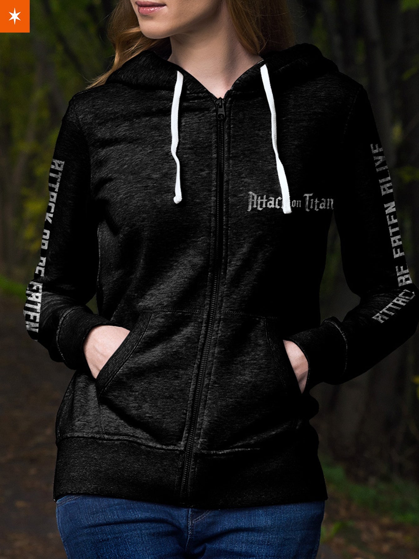 Fandomaniax - Attack Or Be Eaten Alive Unisex Zipped Hoodie