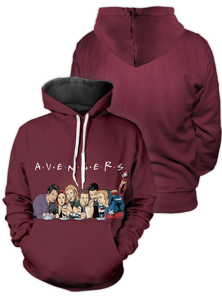 Fandomaniax - A.V.E.N.G.E.R.S Unisex Pullover Hoodie