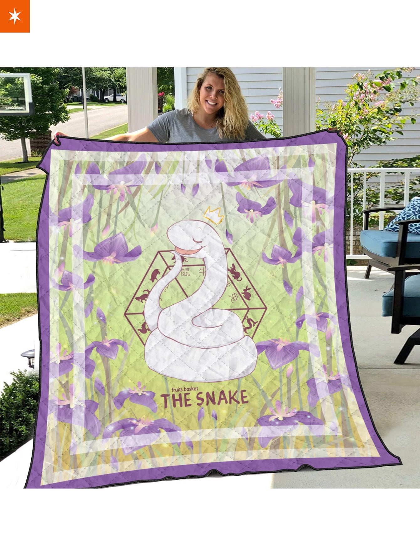 Fandomaniax - Ayame The Snake Quilt Blanket