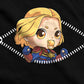 Fandomaniax - Baby Captain Marvel Peeking Maternity T-Shirt