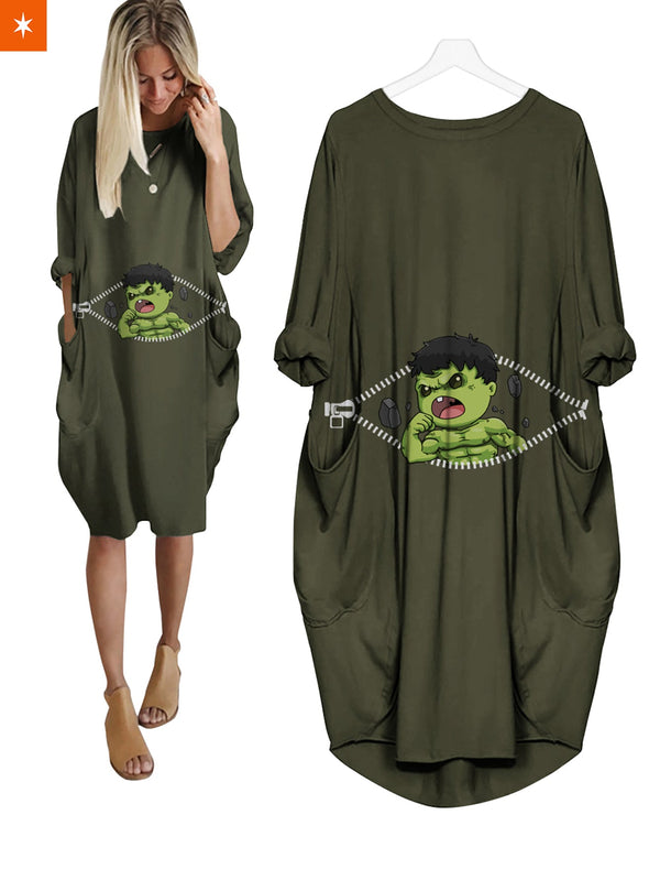 Fandomaniax - Baby Hulk Peeking Dress