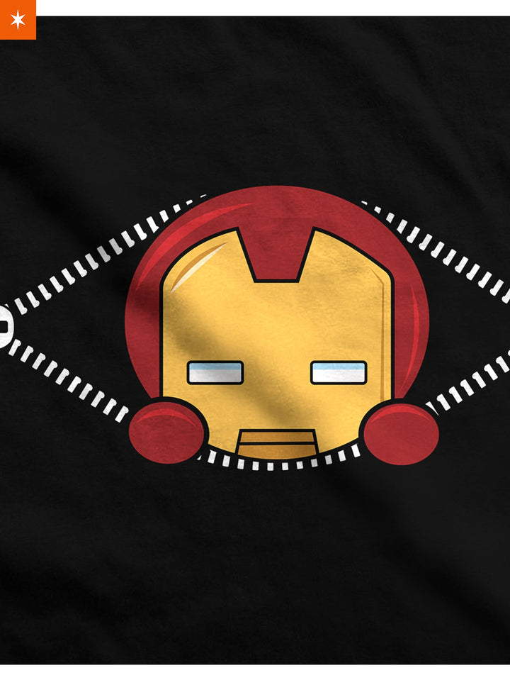 Fandomaniax - Baby Iron Man Peeking Maternity T-Shirt