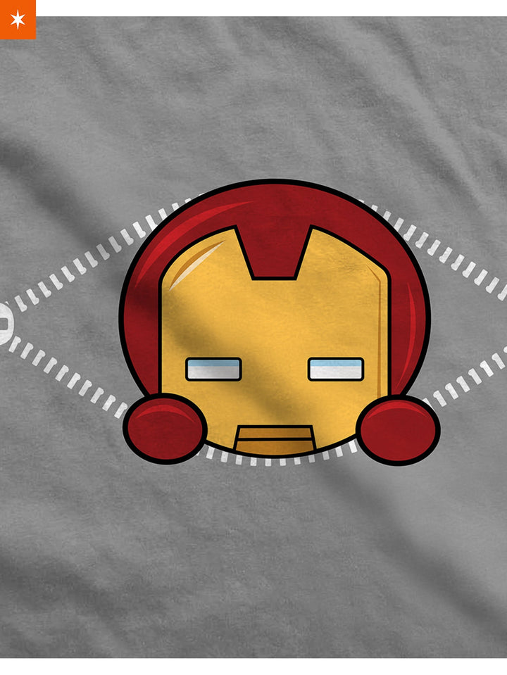 Fandomaniax - Baby Iron Man Peeking Maternity T-Shirt