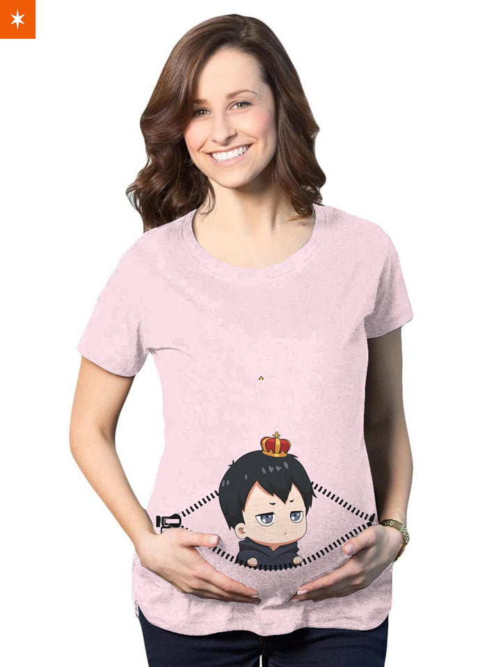 Fandomaniax - Baby Kageyama Peeking Maternity T-Shirt