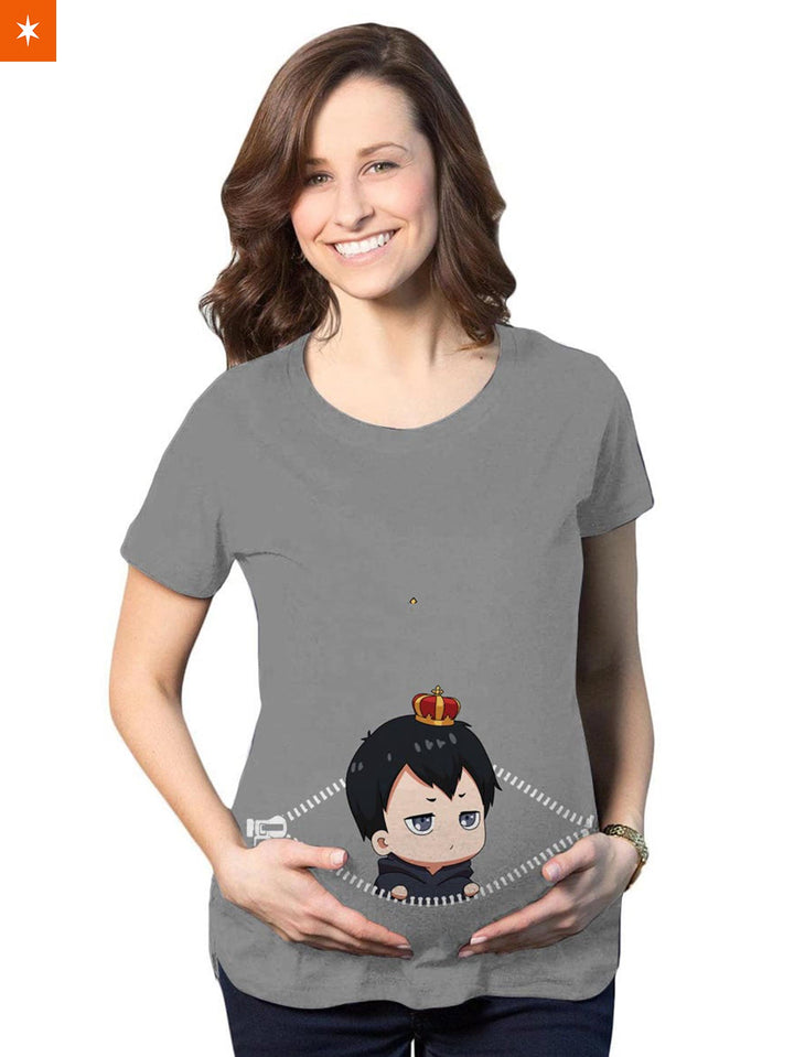 Fandomaniax - Baby Kageyama Peeking Maternity T-Shirt