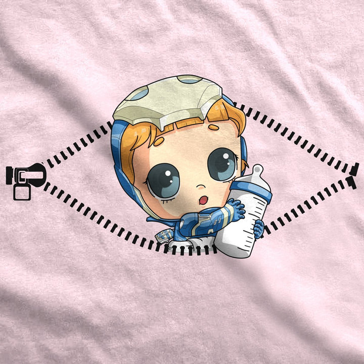 Fandomaniax - Baby Pepper Potts Peeking Maternity T-Shirt