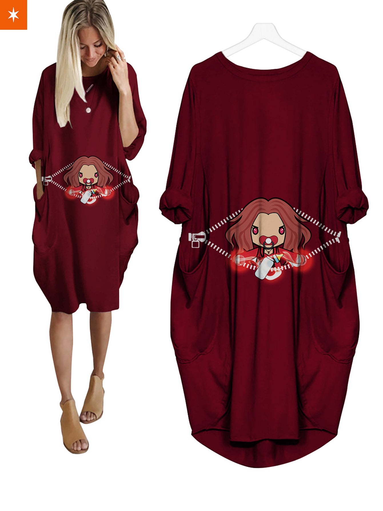 Fandomaniax - Baby Scarlet Witch Peeking Dress