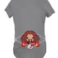Fandomaniax - Baby Scarlet Witch Peeking Maternity T-Shirt