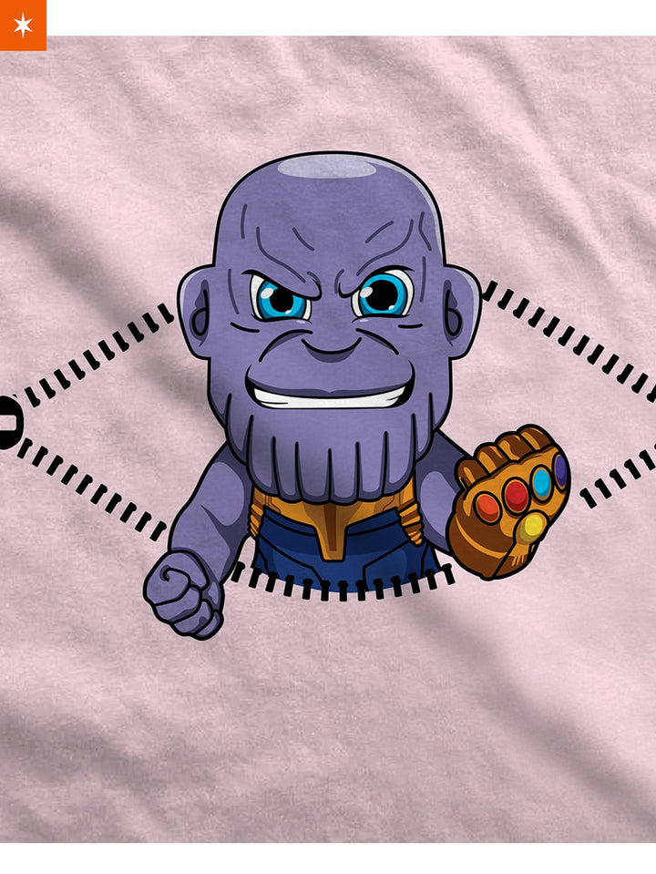 Fandomaniax - Baby Thanos Peeking Maternity T-Shirt