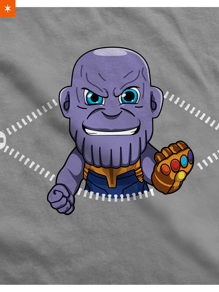 Fandomaniax - Baby Thanos Peeking Maternity T-Shirt