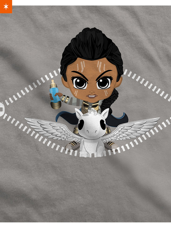 Fandomaniax - Baby Valkyrie Peeking Maternity T-Shirt