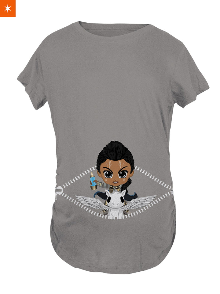 Fandomaniax - Baby Valkyrie Peeking Maternity T-Shirt