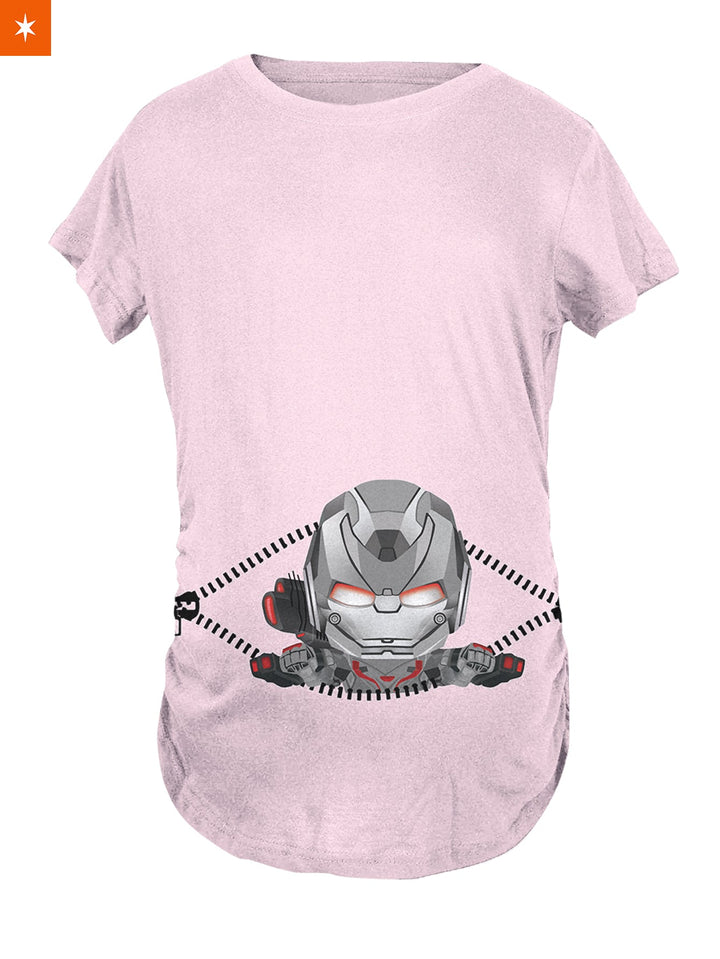 Fandomaniax - Baby War Machine Peeking Maternity T-Shirt