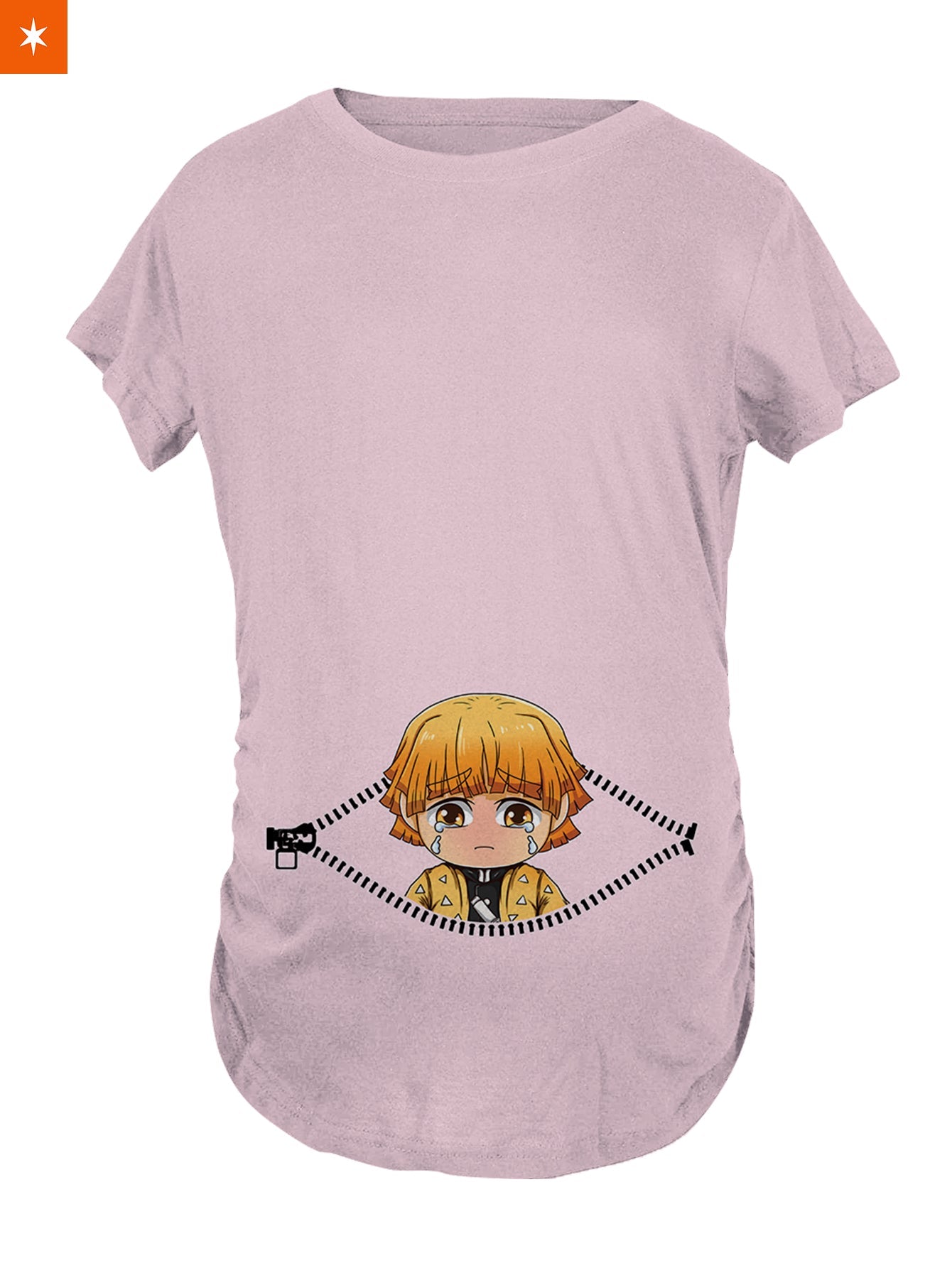 Fandomaniax Baby Zenitsu Peeking Maternity T Shirt