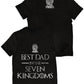Fandomaniax - Best Dad in the Seven Kingdoms Unisex T-Shirt