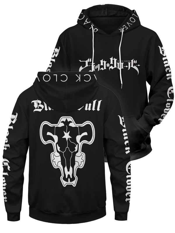 Fandomaniax - Black Bull Unisex Pullover Hoodie