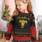 Fandomaniax - Black Bull Xmas Kids Unisex Wool Sweater