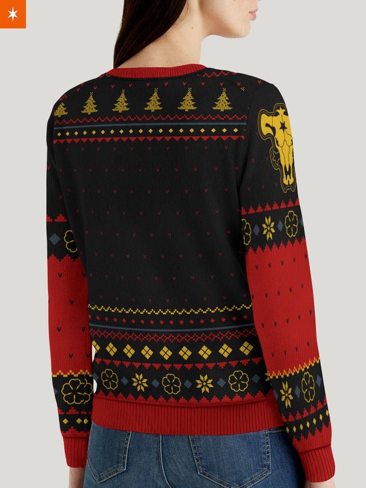 Fandomaniax - Black Bull Xmas Unisex Wool Sweater