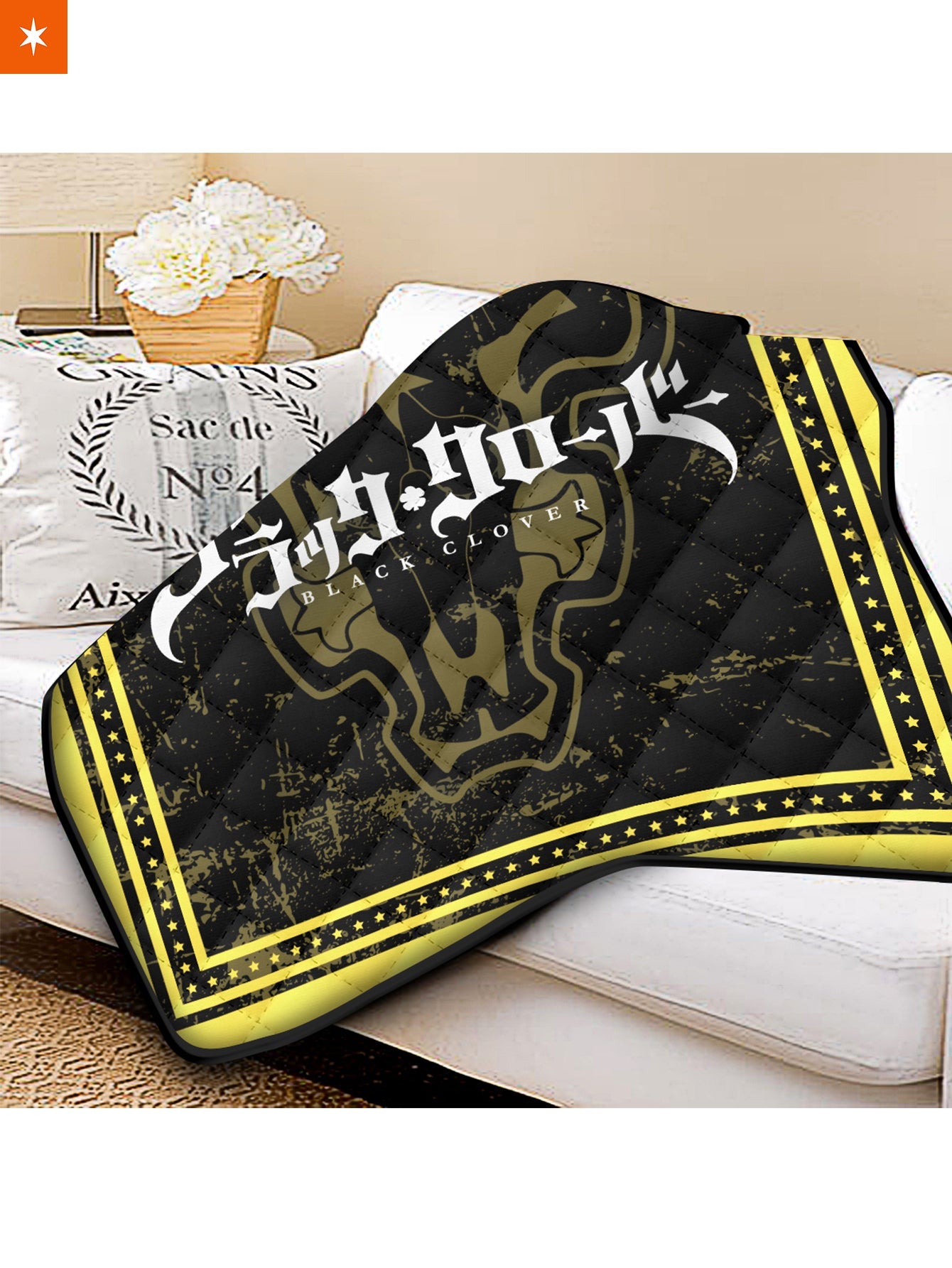 Fandomaniax - Black Clover Bulls Quilt Blanket