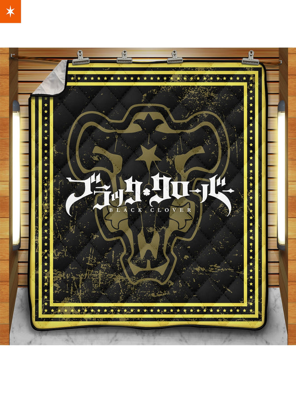 Fandomaniax - Black Clover Bulls Quilt Blanket