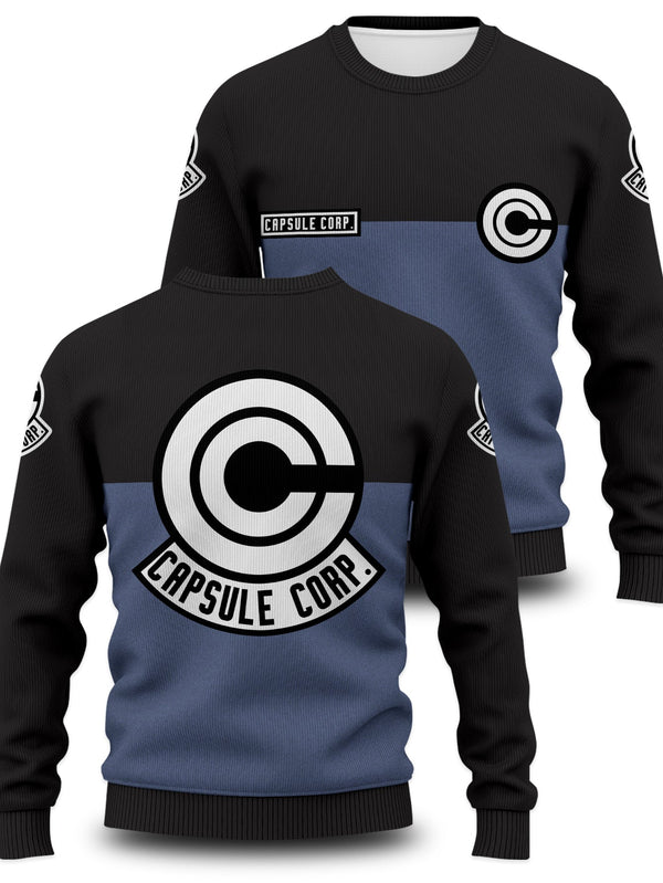 Fandomaniax - Capsule Corp Unisex Wool Sweater