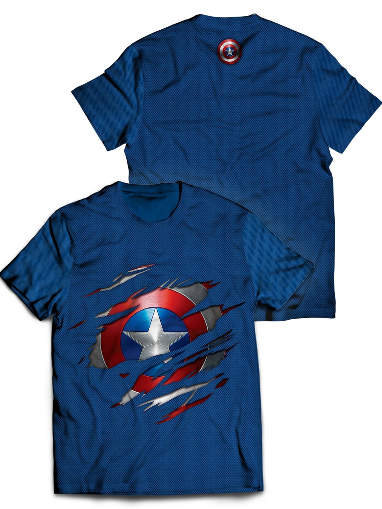 Fandomaniax - Captain America Inside Unisex T-Shirt