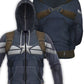 Fandomaniax - Captain America The Winter Soldier Unisex Zipped Hoodie