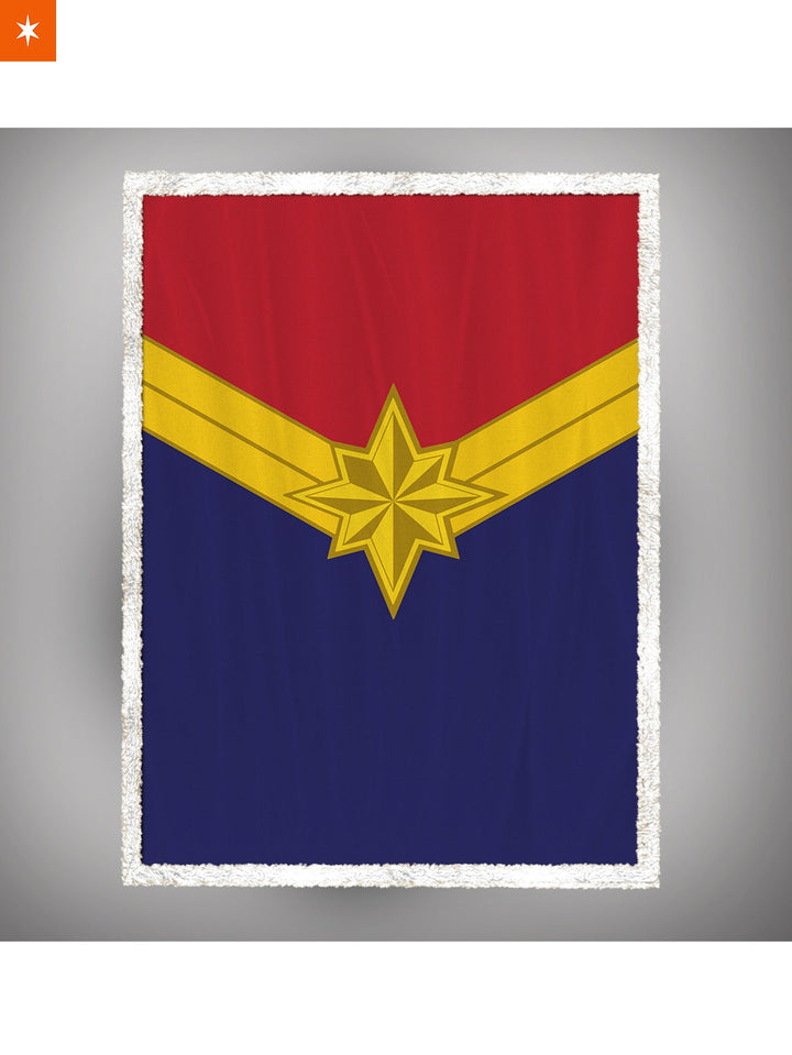 Fandomaniax - Captain Marvel Throw Blanket