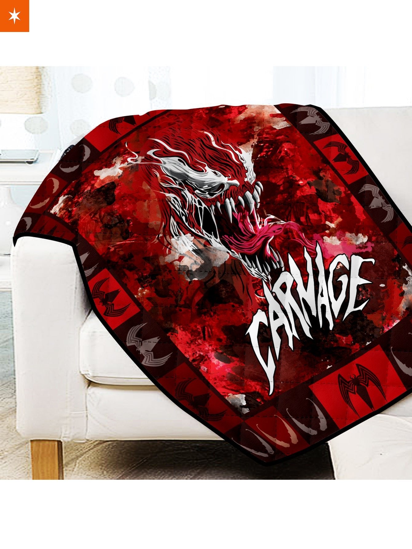 Fandomaniax - Carnage Symbiote Quilt Blanket