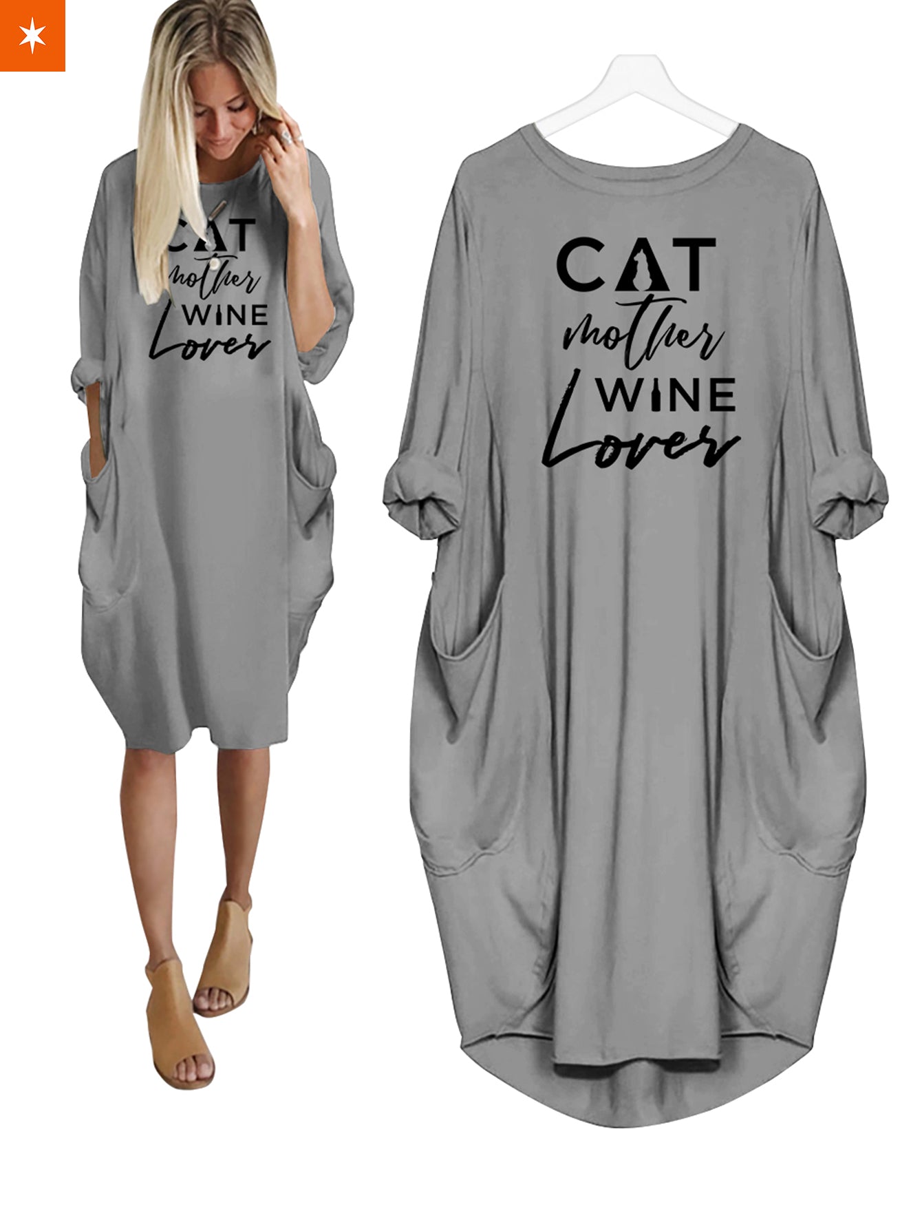 Fandomaniax - Cat Mother Wine Lover Dress