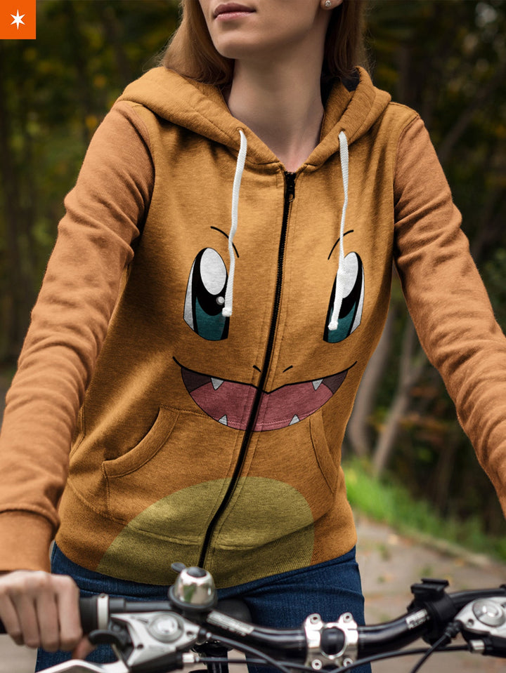 Fandomaniax - Charmander Unisex Zipped Hoodie