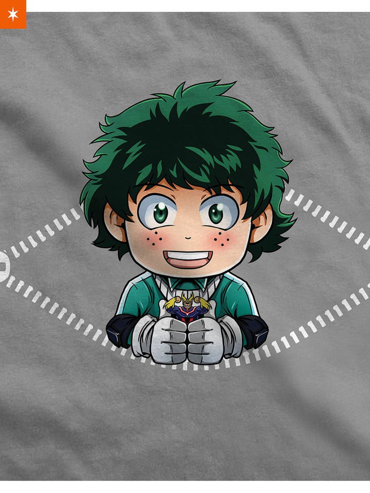 Fandomaniax - Chibi Deku Peeking Maternity T-Shirt