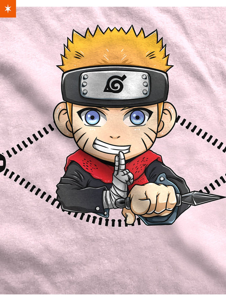 Fandomaniax - Chibi Naruto Peeking Maternity T-Shirt