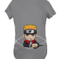 Fandomaniax - Chibi Naruto Peeking Maternity T-Shirt