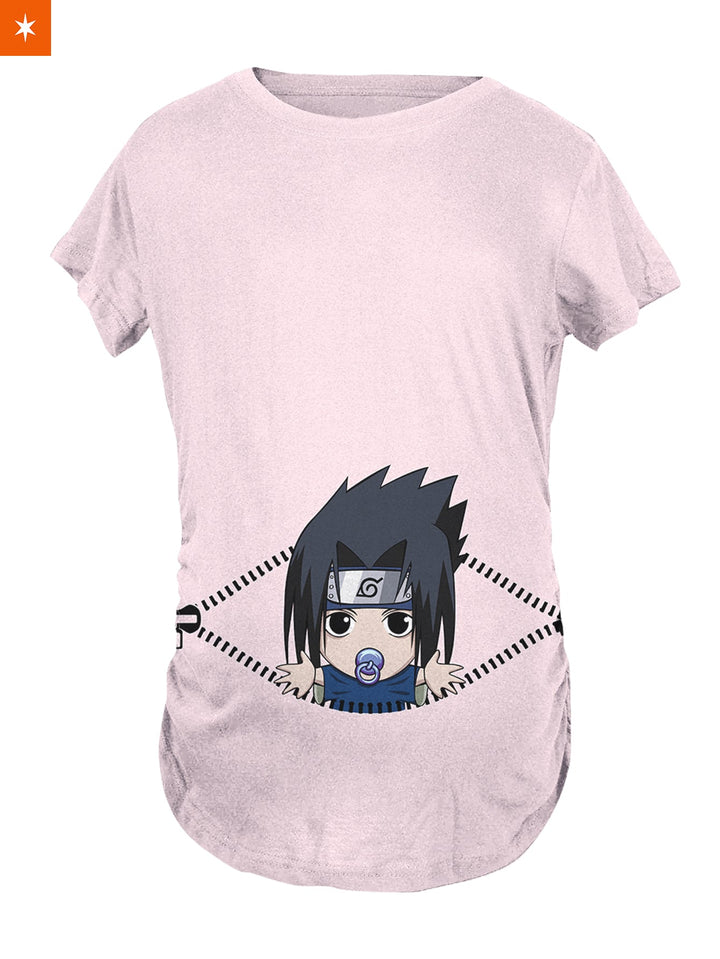 Fandomaniax - Chibi Sasuke Peeking Maternity T-Shirt